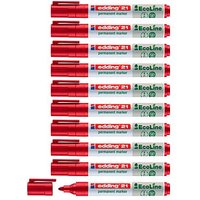 edding 21 EcoLine Permanentmarker rot 1,5 - 3,0 mm, 10 St. von Edding