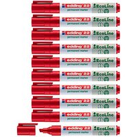 edding 22 EcoLine Permanentmarker rot 1,0 - 5,0 mm, 10 St. von Edding