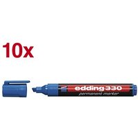 edding 330 Permanentmarker blau 1,0 - 5,0 mm, 10 St. von Edding