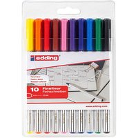 edding 89 office liner EF Fineliner farbsortiert 0,3 mm, 10 St. von Edding