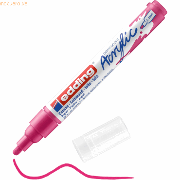 10 x Edding Acrylmarker edding 5100 medium telemagenta von Edding