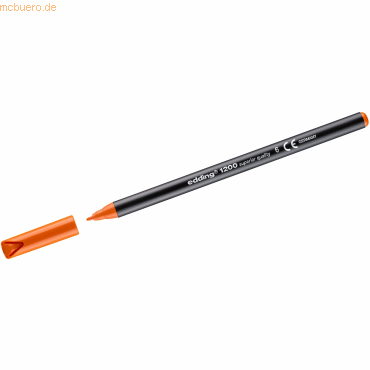 Edding Fasermaler edding 1200 colourpen 1mm orange von Edding