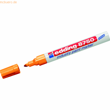 10 x Edding Glanzlack-Marker edding 8750 industry paint marker orange von Edding