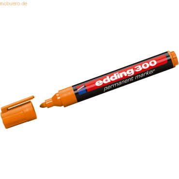 10 x Edding Permanentmarker edding 300 orange von Edding