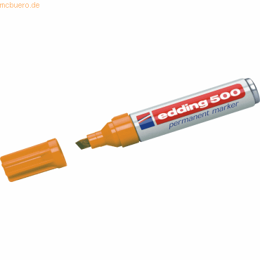 10 x Edding Permanentmarker edding 500 Orange von Edding