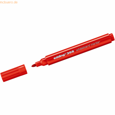 10 x Edding Whiteboardmarker mini edding 366 rot von Edding