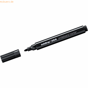 10 x Edding Whiteboardmarker mini edding 366 schwarz von Edding