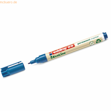 edding Permanentmarker edding 25 EcoLine blau von Edding