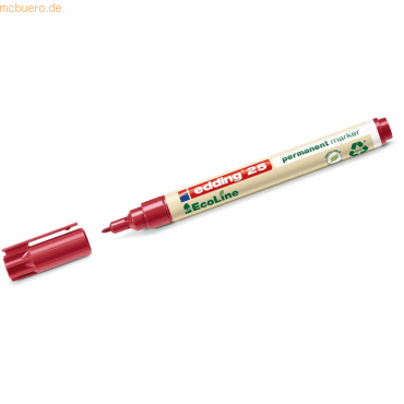 edding Permanentmarker edding 25 EcoLine rot von Edding