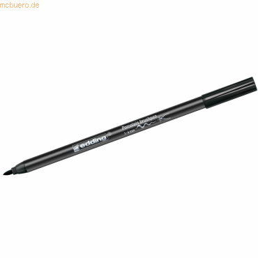 10 x edding Porzellan-Pinselstift edding 4200 1-4mm schwarz von Edding