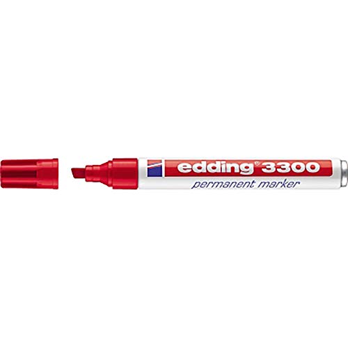 Edding 3300 permanent rot 1,5-3mm Keilspitze von Edding