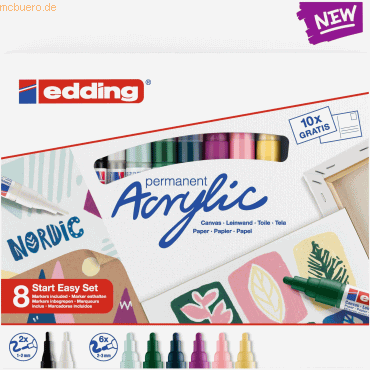 Edding Acryl-Einstiegsset nordic von Edding