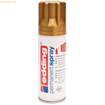 Edding Acryl-Farblack Permanentspray reichgold seidenmatt von Edding