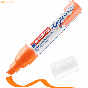 Edding Acrylmarker edding 5000 breit neonorange von Edding