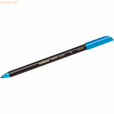 Edding Fasermaler edding 1200 colourpen 1mm blaumetallic von Edding