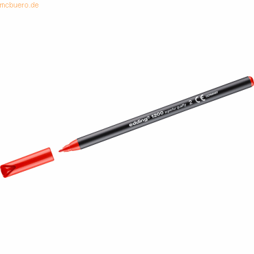 Edding Fasermaler edding 1200 colourpen 1mm rot von Edding