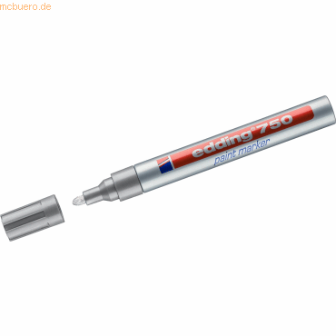 Edding Glanzlack-Marker edding 750 2-4mm silber von Edding