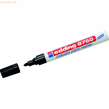 Edding Glanzlack-Marker edding 8750 industry paint marker schwarz von Edding