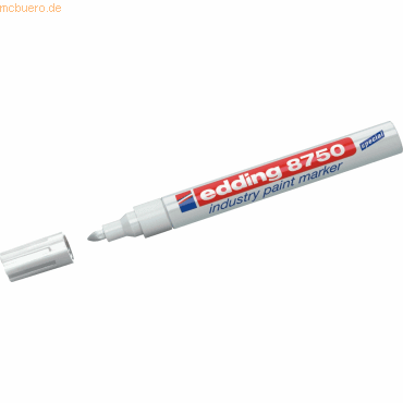 Edding Glanzlack-Marker edding 8750 industry paint marker weiß von Edding