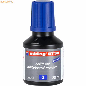 Edding Nachfülltinte edding BT 30 für edding Boardmarker 30ml blau von Edding