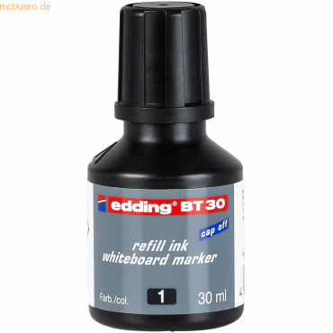 Edding Nachfülltinte edding BT 30 für edding Boardmarker 30ml schwarz von Edding