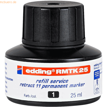 Edding Nachfülltinte edding RMTK 25 für edding Permanentmarker retract von Edding