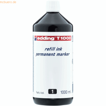 Edding Nachfülltinte edding T 1000 für edding Permanentmarker 1000ml s von Edding