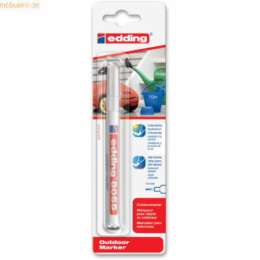 Edding Outdoormarker edding 8055 Blisterverpackung weiß von Edding