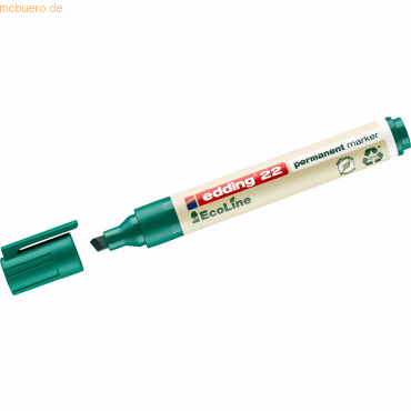 Edding Permanentmarker edding 22 EcoLine nachfüllbar 1-5mm grün von Edding