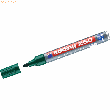 Edding Whiteboardmarker edding 250 nachfüllbar 1,5-3mm grün von Edding