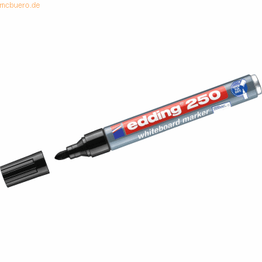 Edding Whiteboardmarker edding 250 nachfüllbar 1,5-3mm schwarz von Edding