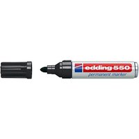 edding 550 Permanentmarker schwarz 3,0 - 4,0 mm, 1 St. von Edding