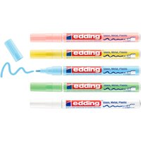 edding 751 Glanzlack-Marker Pastell, 5er-Set von Edding