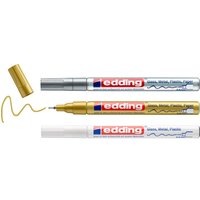 edding 780 Glanzlack-Marker Metallic, 3er-Set von Edding