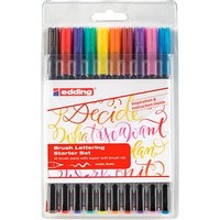 edding Starter Set 1340 Brush-Pens farbsortiert, 1 Pack von Edding