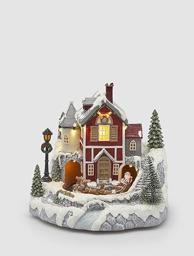 EDG Enzo De Gasperi Diorama Haus H 22,5 cm L 22,5 cm L 23 cm MOV. + Multicolor LED von Edg