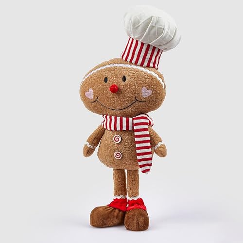 EDG Enzo De Gasperi Weihnachtsdekoration Marzipan H 52 cm 25 x 13 cm braun von Edg