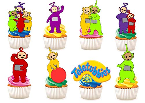 Teletubbies Partydekoration für Cupcake, essbar, 30 Stück von Ediblecakedecorations