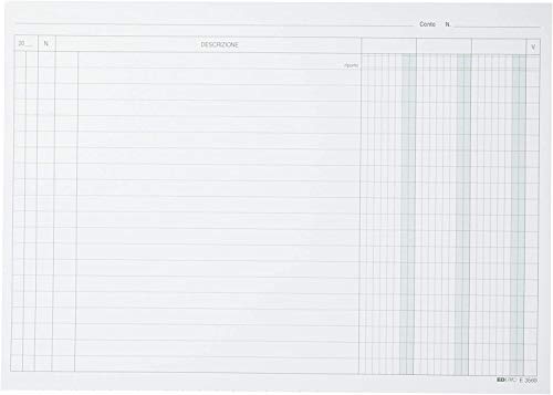 EDIPRO - E3569VE - 100 Karteikarten 3 Spalten grün f.to 21x29,7 von Edipro