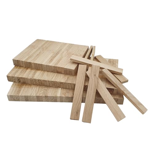 Holzklötzchen zum basteln XL Packung 300 Stück Bastelklötzchen, Holzklötzchen zum basteln geeignet für Fensterbank Verkleidung innen und DIY Holzklötze Projekte 22 x 8 x160 mm Klötzchen zum basteln von EdpaS