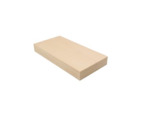 EdpaS Schnitzholz Brett aus Lindenholz 20 x 10 x 2,5 cm zum Schnitzen und drechseln oder basteln ideal zur Kerbschnitzerei von EdpaS