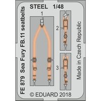 Hawker Sea Fury FB.11 - Seatbelts STEEL [Airfix] von Eduard