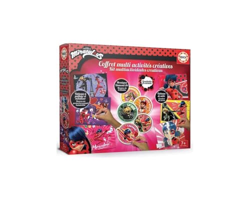 Educa 18931 Loisirs Créatifs. Coffret Multi activités Miraculous Ladybug. Für kreative Hobbys. Set für mehrere Aktivitäten, No Color, One Size von Educa