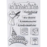 Clear Stempel-Set "Kommunion/Konfirmation" von Durchsichtig