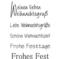 Clear Stempel-Set "Weihnachtsgruß" von Efco