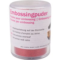 Einbrennpulver für Embossing, 10 g - Glitter-Rot von Efco