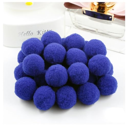 Egurs 100 Stück 3cm Pom poms Pompons zum Basteln Flauschige Bälle Hohe Elastische Kleine Pompons Plüsch Bälle 30mm Bunte Bommeln Bälle für DIY Kreative Handwerk Dekoration Grüner See 100 Stück von Egurs