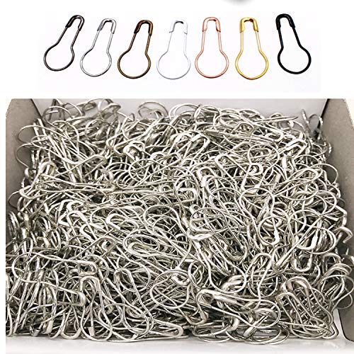 Egurs 1000pcs Birne Pins, Sicherheitsnadeln, Calabash Pin, Kürbis Pins, Birnenform Pins,21.5mm (0.8in) Lange Silber von Egurs