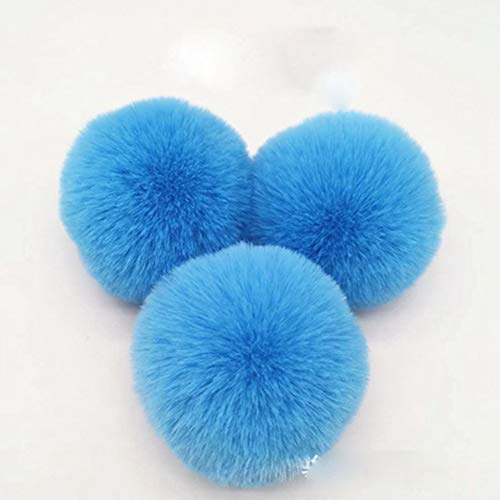 Egurs 30 stück 8cm Pompons Bunte groß Pom Pom bälle Flauschigen Plüsch Bälle Blau von Egurs