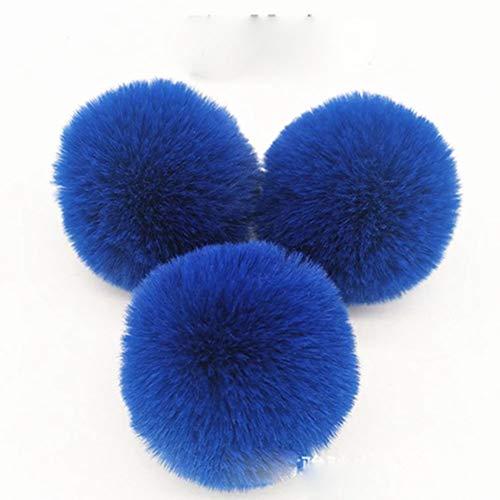 Egurs 30 stück 8cm Pompons Bunte groß Pom Pom bälle Flauschigen Plüsch Bälle Königsblau von Egurs